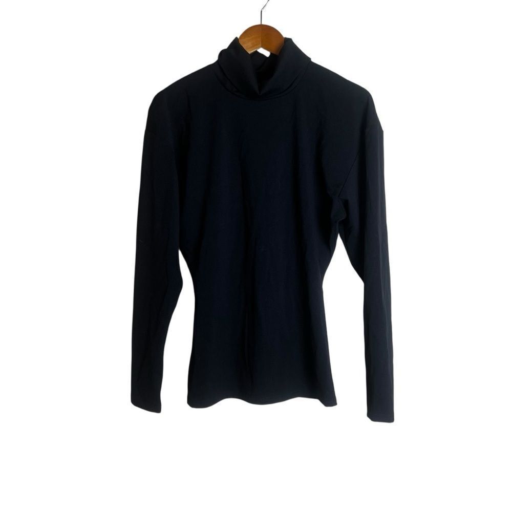 & other stories black turtle neck with long sleeves